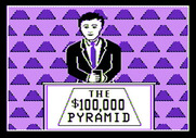 $100,000 Pyramid, The for Apple II - Title screen 2 with the show host.
