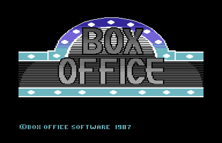 $100,000 Pyramid, The Commodore 64 Screenshot: Box Office logo screen.
