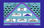 $100,000 Pyramid, The for Commodore 64 - One category done, on to the next one...