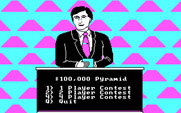 $100,000 Pyramid, The for IBM PC/Compatibles - Setting options for a new game.
