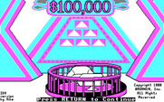 $100,000 Pyramid, The for IBM PC/Compatibles - Title screen.