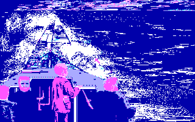 20,000 Leagues Under the Sea IBM PC/Compatibles Screenshot: On the surface...
