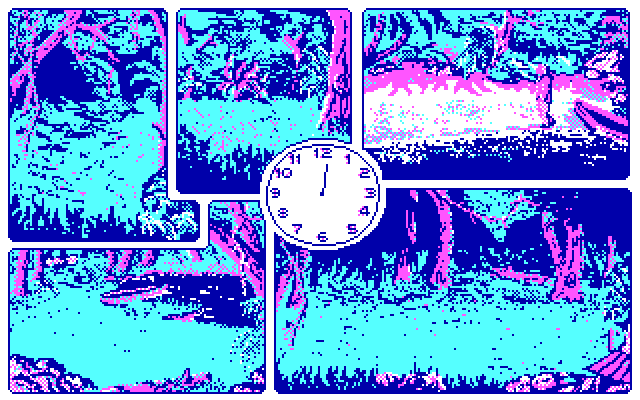 20,000 Leagues Under the Sea IBM PC/Compatibles Screenshot: I have one hour to explore...