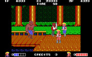Double Dragon for IBM PC/Compatibles - Opponents with baseball bats are tough to defeat...