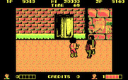 Double Dragon for IBM PC/Compatibles - When you see doors, usually enemies come out of them...