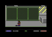 Double Dragon for Commodore 64 - Ouch, I've been knocked down...