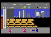 Double Dragon for Atari 7800 - I've been knocked down!