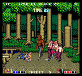 Double Dragon for Arcade - Outnumbered, even when two players are playing!