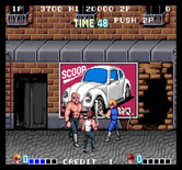 Double Dragon for Arcade - Slightly outnumbered here!