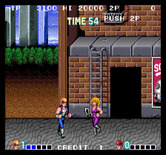 Double Dragon for Arcade - This opponent has a whip!