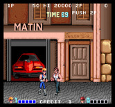 Double Dragon for Arcade - Game start.