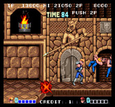 Double Dragon for Arcade - Knock out opponents, and avoid the spears!