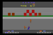 Double Dragon for Atari 2600 - I'm hit, and almost out of energy!