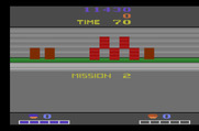 Double Dragon for Atari 2600 - Mission 2 start.