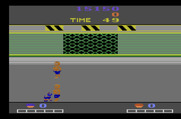 Double Dragon for Atari 2600 - Splat! I'm knocked down...
