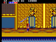 Double Dragon for Sega Master System - Don't get hit by the spears!