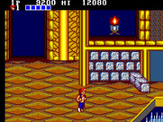 Double Dragon for Sega Master System - Entering a fortress...