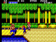 Double Dragon for Sega Master System - Facing off against some large opponents...