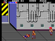 Double Dragon for Sega Master System - Oof, I've been knocked down!