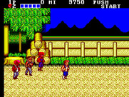 Double Dragon for Sega Master System - Running away!