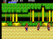 Double Dragon for Sega Master System - Entering the woods now...