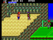Double Dragon for Sega Master System - Heading towards a platform...
