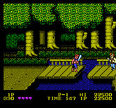 Double Dragon for NES / Famicom - Picked up the baseball bat...now on to the next opponent!