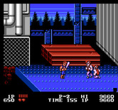 Double Dragon for NES / Famicom - Pick up the baseball bat after you defeat opponents...