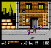 Double Dragon for NES / Famicom - One opponent knocked down, but I'm still outnumbered!