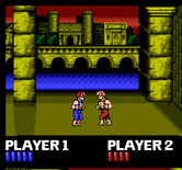 Double Dragon for NES / Famicom - Fighting in vs. mode.