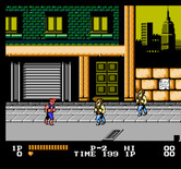 Double Dragon for NES / Famicom - Game start.