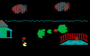 Jr. Pac-Man for IBM PC/Compatibles - This between level cartoon features Jr.!