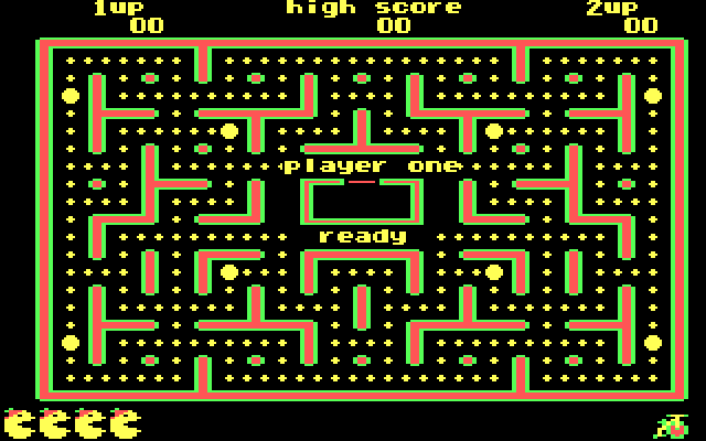 Jr. Pac-Man IBM PC/Compatibles Screenshot: Ready player one!