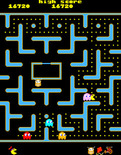 Jr. Pac-Man for Arcade - The pink ghost has almost caught me!