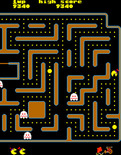 Jr. Pac-Man for Arcade - When ghosts start flashing white they are about to change back to normal...