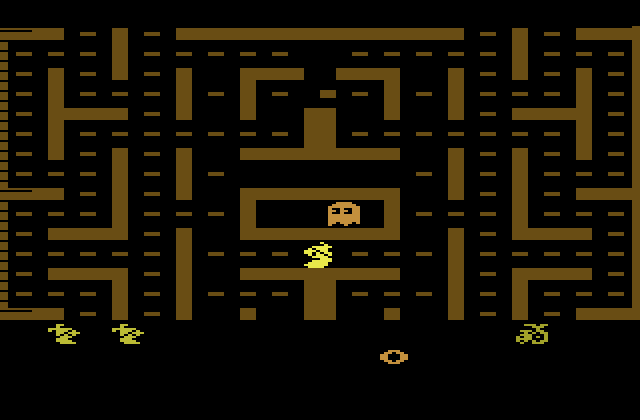 Jr. Pac-Man Atari 2600 Screenshot: Game start.