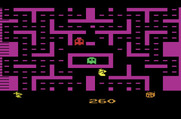 Jr. Pac-Man for Atari 2600 - The ghosts always start out in this box at the center of the maze.