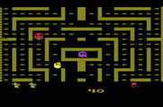 Jr. Pac-Man for Atari 2600 - In the Atari 2600 version the screen scrolls vertically, but not horizontally.