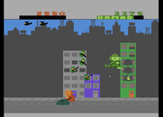 Rampage for Atari 7800 - Careful, tank fire causes a lot of damage!