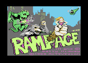 Rampage for Atari 7800 - Title screen.