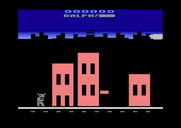Rampage for Atari 2600 - Game start.