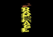 Rampage for Atari 2600 - A fist punches through the title...