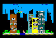 Rampage for TRS-80 Color Computer - My monster turned back into human form...