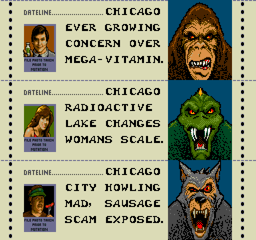 Rampage Arcade Screenshot: All three players are ready to begin the next round...