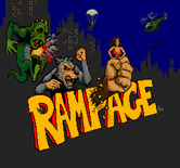 Rampage for Arcade - Title screen.