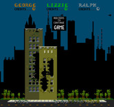 Rampage for Arcade - Game over.