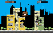 Rampage for Amiga - Careful, don't fall off of the building!