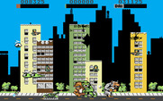 Rampage for Amiga - Those tanks cause a lot of damage!