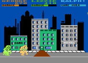 Rampage for Atari 8-bit - A brand new city to trash...