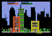 Rampage for Apple II - Game start.